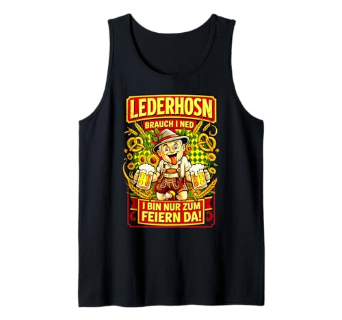 Lederhosen brauch I ned Oktoberfest Trachtenshirt Herren Tank Top Lederhosen brauch I ned Oktoberfest Trachtenshirt Herren Tank Top von Trachtenshirt Herren & Ersatz Lederhose Tshirt