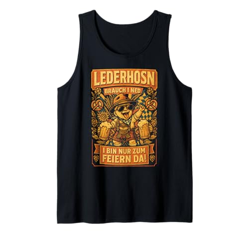 Lederhosen brauch I ned Oktoberfest Trachtenshirt Herren Tank Top Lederhosen brauch I ned Oktoberfest Trachtenshirt Herren Tank Top von Trachtenshirt Herren & Ersatz Lederhose Tshirt