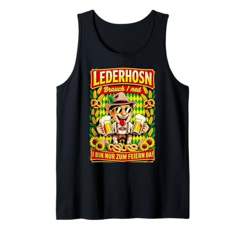 Lederhosen brauch I ned Oktoberfest Trachtenshirt Herren Tank Top Lederhosen brauch I ned Oktoberfest Trachtenshirt Herren Tank Top von Trachtenshirt Herren & Ersatz Lederhose Tshirt