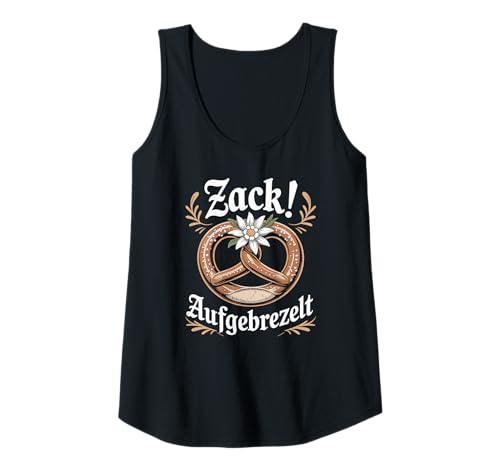 Damen Zack Aufgebrezelt Trachtenhemd Trachten Dirndl Ersatz Damen Tank Top Damen Zack Aufgebrezelt Trachtenhemd Trachten Dirndl Ersatz Damen Tank Top von Trachtenshirt Madl Kostüm Ersatz Dirndl Bretzel