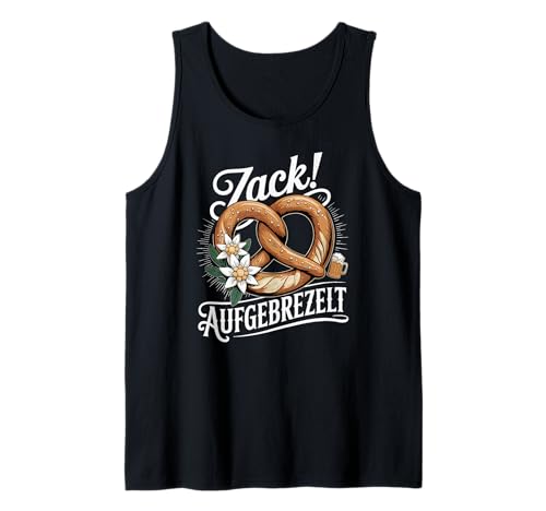 Zack Aufgebrezelt Trachtenhemd Trachten Dirndl Ersatz Damen Tank Top von Trachtenshirt Madl Kostüm Ersatz Dirndl Bretzel