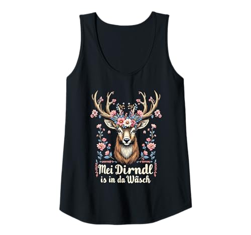 Damen MEI Dirndl is in da Wäsch Rosen Blumen Trachten Dirndl Tank Top Damen MEI Dirndl is in da Wäsch Rosen Blumen Trachten Dirndl Tank Top von Trachtenshirt Traditionell I Oktoberfest Damen