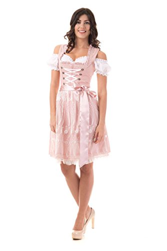 Trachtl.de - Ertex GbR Dirndl Trachtenkleid ROSA 3.TLG (201) - Größe 38 von Trachtl.de - Ertex GbR