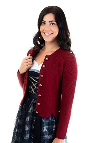JACKE - TRACHTENJACKE ROT (ORIGINAL TRACHTL) Größe 42 von Trachtl.de