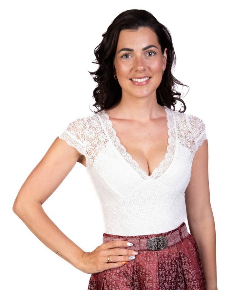 Trachtl Trachtenbluse Trachtl -Amanda Trachtenbody Spitzenbluse von Trachtl