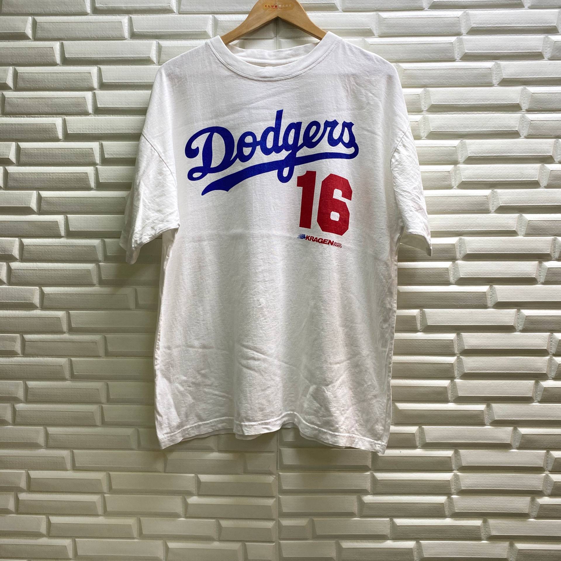Vintage Los Angeles Dodgers American Pro Baseball Paul Lo Duca 16 Major League Mlb Sportspieler Stil Design Top Tees Tshirt Weiß Xlarge von Tracstore