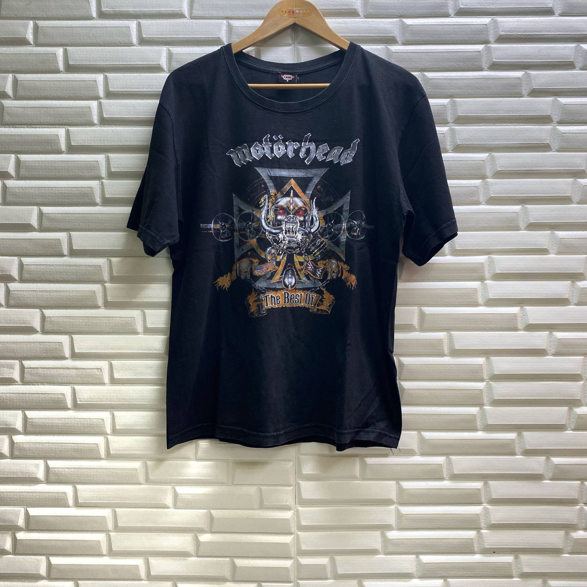 Vintage Motörhead Das Beste Von Englisch Rock Ace Of Spades Lemmy Musik Konzert Tour Band Top T-Shirt Schwarz Große Größe von Tracstore