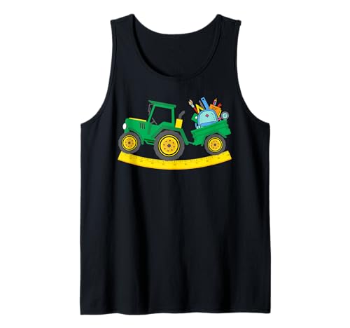 Schulanfang Traktor Bauer Jungen Schulanfang Kinder Tank Top Schulanfang Traktor Bauer Jungen Schulanfang Kinder Tank Top von Tractor Back To School Farming Tractor Farm Lover