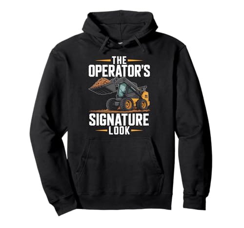 Skid Steer Boy Track Loader und Compact Power Life Pullover Hoodie von Tractor Humor Operator Worksite Co