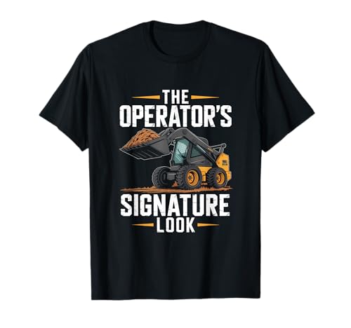 Skid Steer Boy Track Loader und Compact Power Life T-Shirt von Tractor Humor Operator Worksite Co