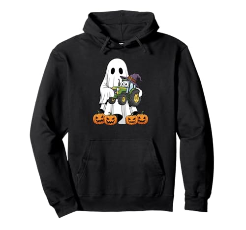 Lustiger Geister-Traktor Kürbis Halloween Bauernhof Kinder Herren Damen Pullover Hoodie Lustiger Geister-Traktor Kürbis Halloween Bauernhof Kinder Herren Damen Pullover Hoodie von Tractor Lovers Cute Halloween Outfits for Boy Girl