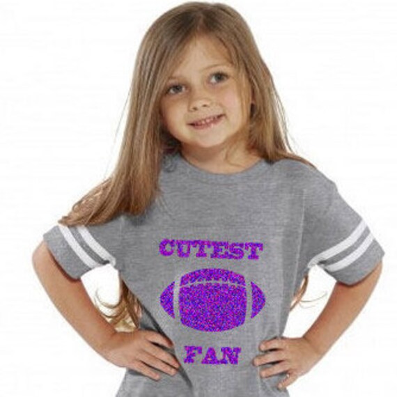 Das Süßeste Fußball-Fan-Kleinkind-Jersey-T-Shirt Mit Rosa, Rotem Oder Lila Glitzer Ist Ein Perfektes Geschenk Personalisieren Sie Einem Namen & von TracyBakerAngelBaby