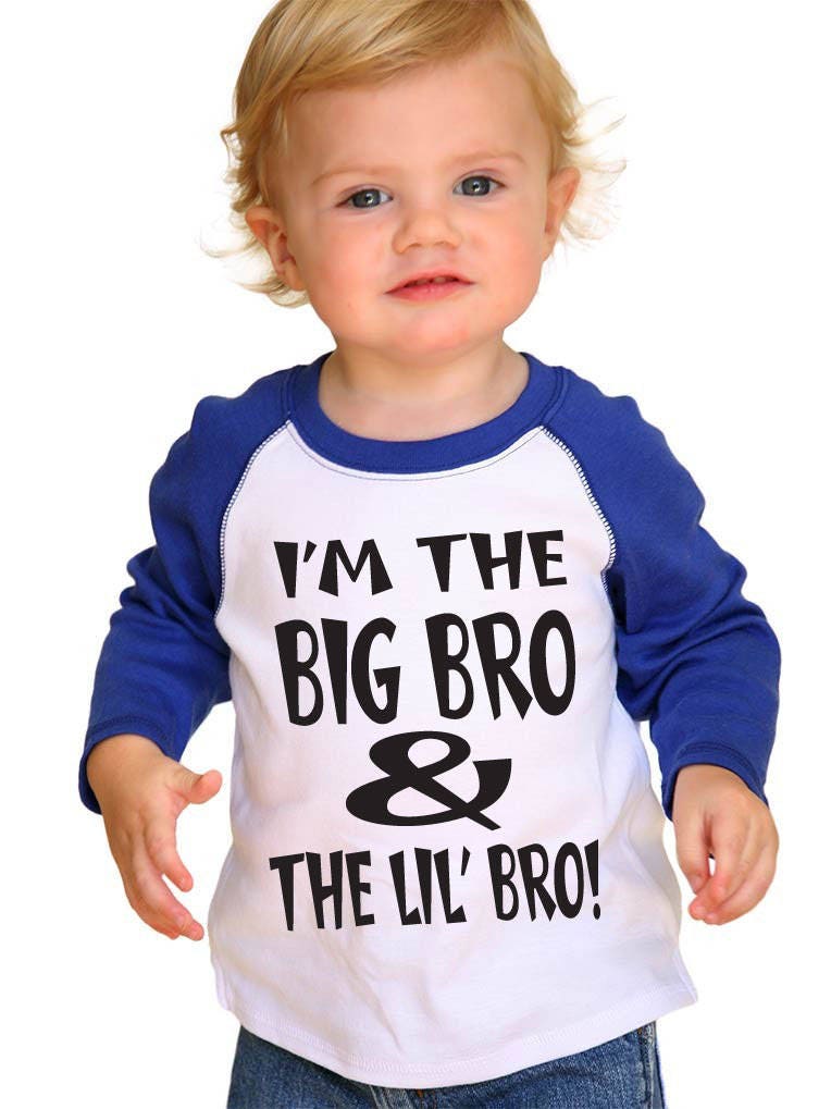 Ich Bin Der Big Bro Und Lil' Bro Super Süßes Kleinkind Baseball T-Shirt Machen Sie Den Mittleren Bro Zu Etwas Ganz Besonderem Personalisieren von TracyBakerAngelBaby