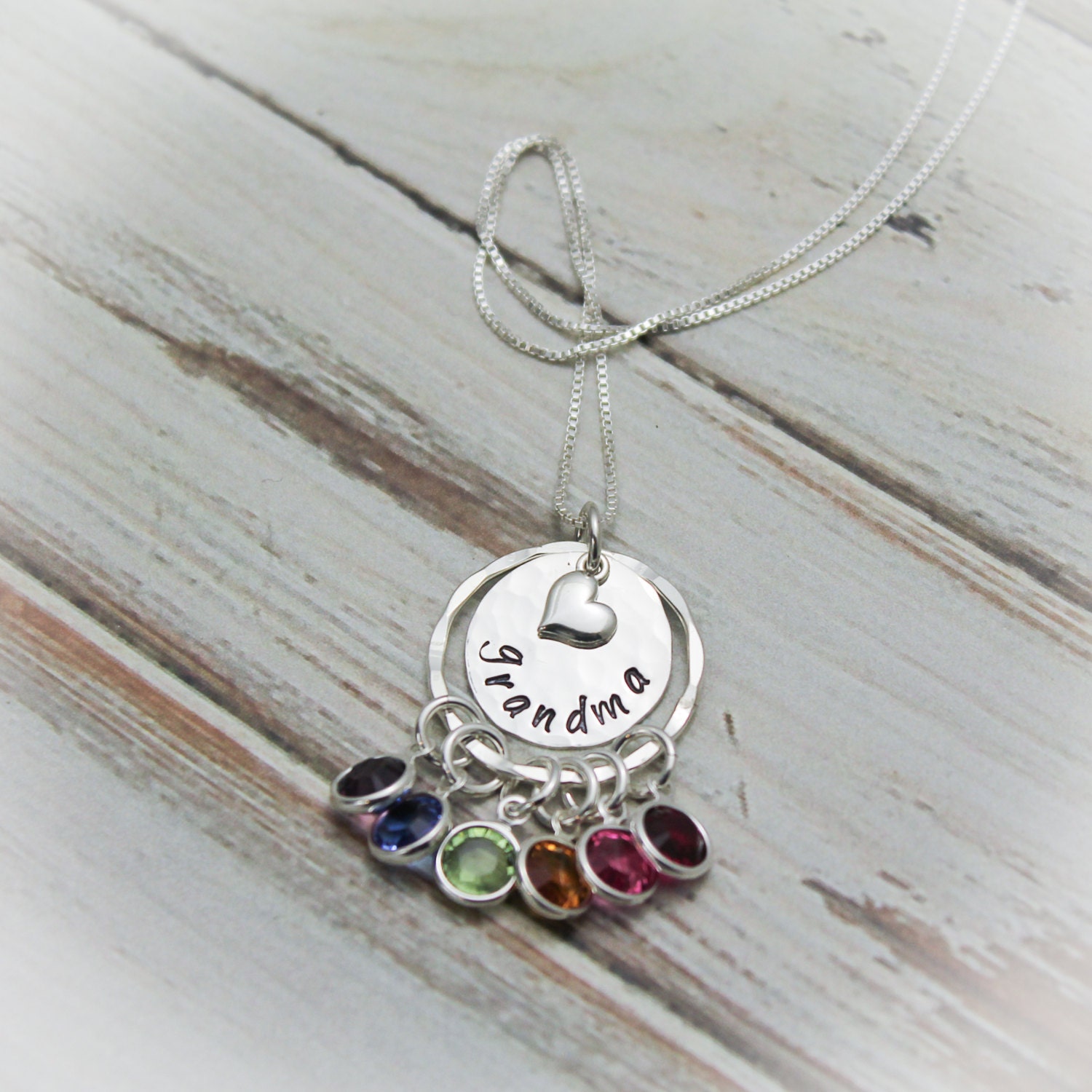 Großmutter Birthstone Halskette, Mom Enkel Muttertagsgeschenk Großmutter Birthstone Halskette, Mom Enkel Muttertagsgeschenk von TracyTayanDesigns