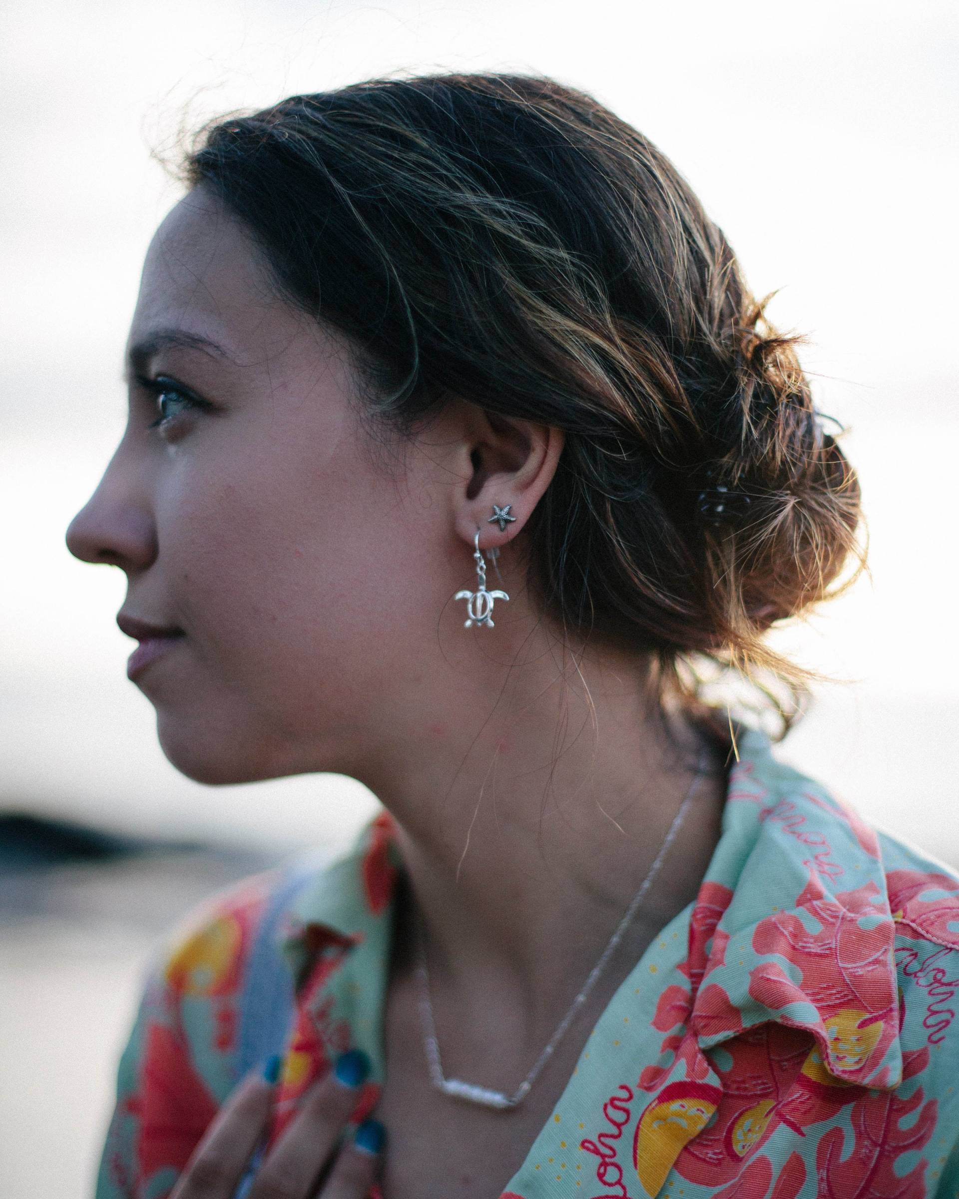 sterling Silber Meeresschildkröte Ohrringe Honu Hawaii Schmuck von TracyTayanDesigns