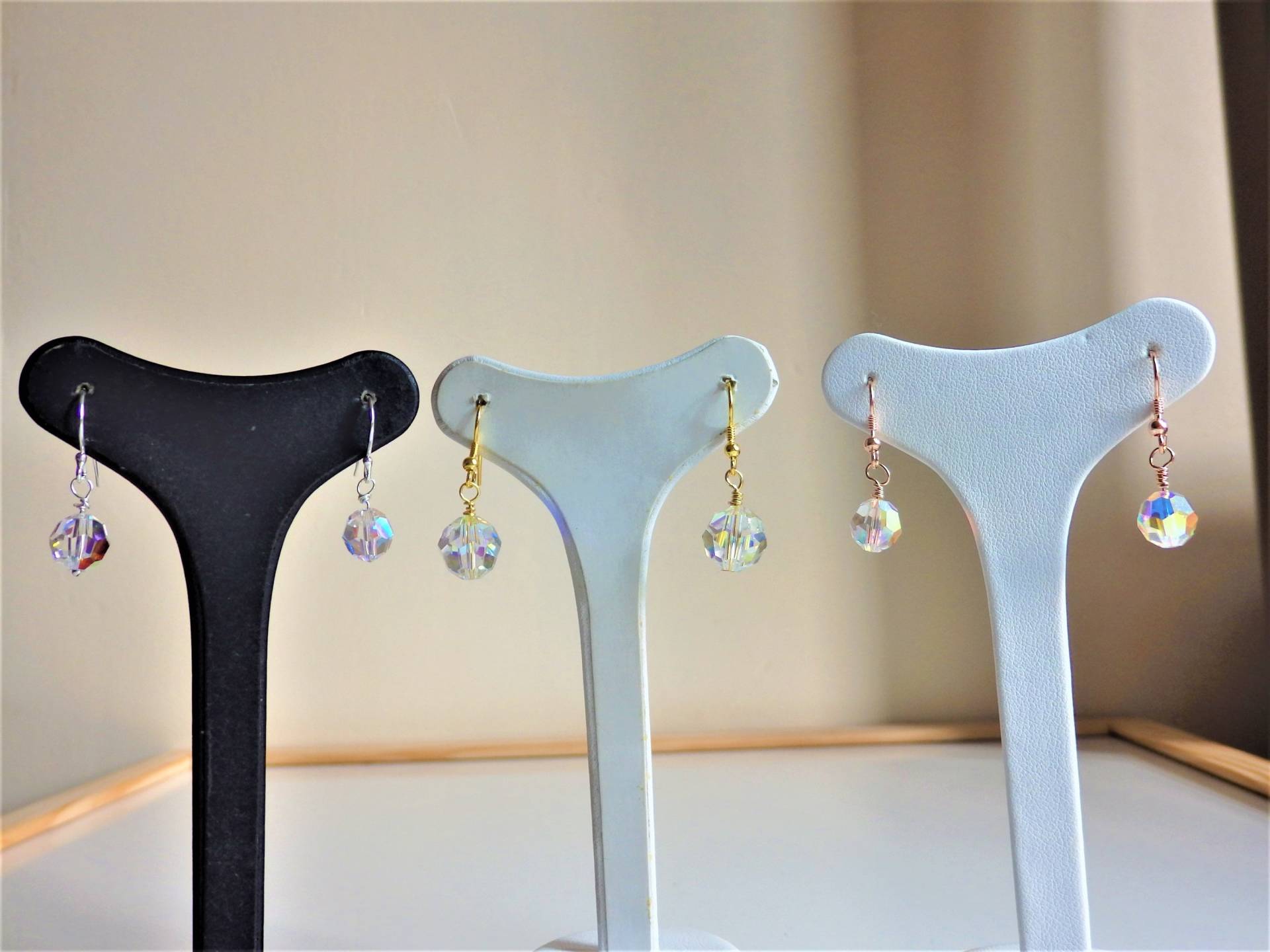 Swarovski Ab Klare Kristallrunde Ohrringe Mit 925 Sterling Silber - Uk Verkäufer Swarovski Ab Klare Kristallrunde Ohrringe Mit 925 Sterling Silber - Uk Verkäufer von TracysCornerUK