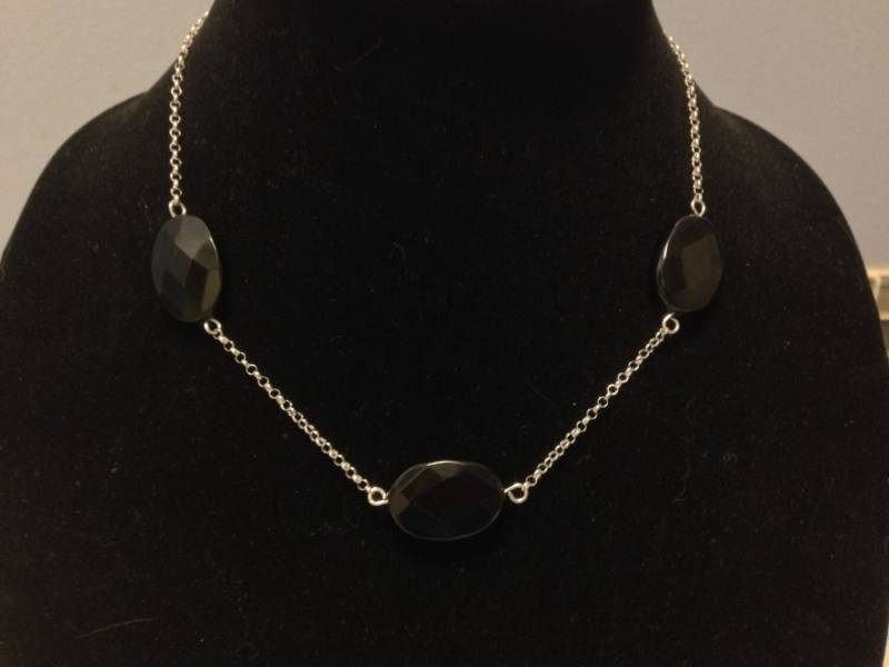 Die Ultimative Negativität Blocker Halskette Aus Schwarzem Onyx Und Sterling Silber von TracysMysticalGems