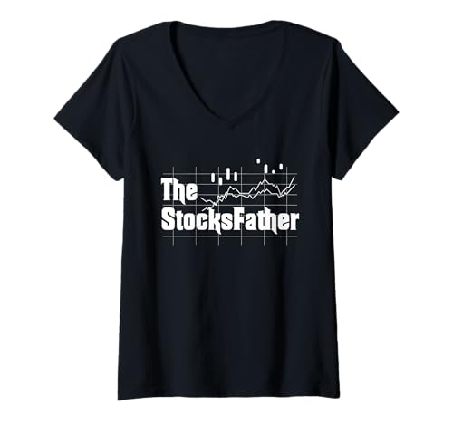 Damen Trader Dad The Stocks Father Börsenmakler-Handelschart T-Shirt mit V-Ausschnitt Damen Trader Dad The Stocks Father Börsenmakler-Handelschart T-Shirt mit V-Ausschnitt von Trader Dad The Stocks Father Stock Broker