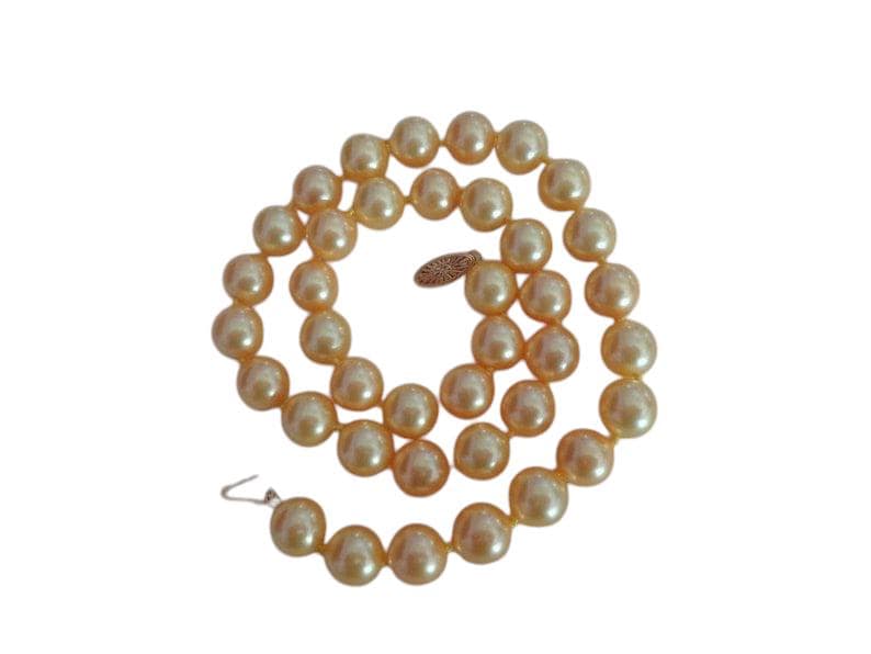 Vintage Majorica Perlen Mit 14 Karat Verschluss, Brauthalskette Vintage Majorica Perlen Mit 14 Karat Verschluss, Brauthalskette von TraderTrudys