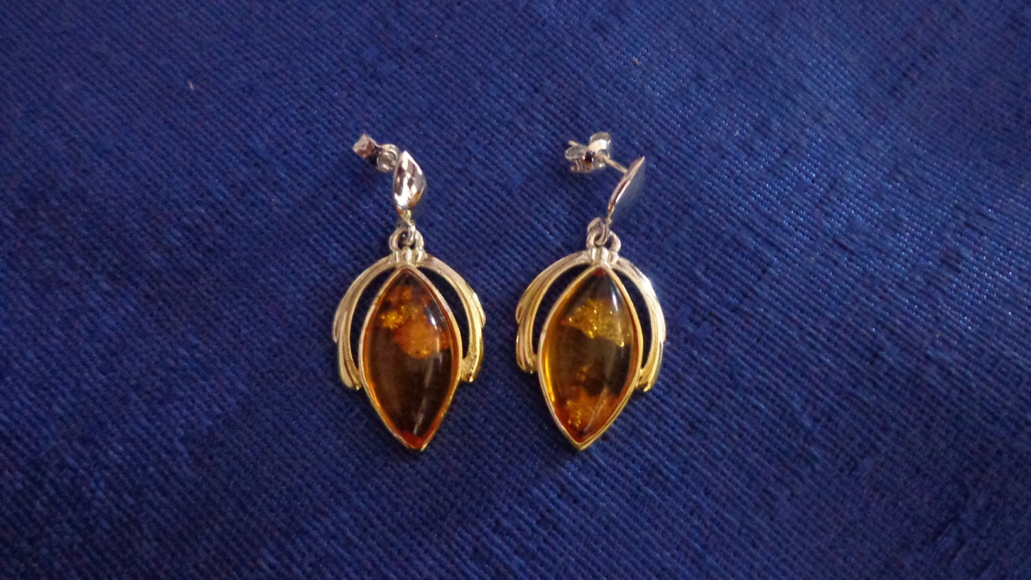 sterling Silber Faux Bernstein Ohrringe, Baumelnde Ohrstecker, Zweifarbige Herbst Ohrringe sterling Silber Faux Bernstein Ohrringe, Baumelnde Ohrstecker, Zweifarbige Herbst Ohrringe von TraderTrudys