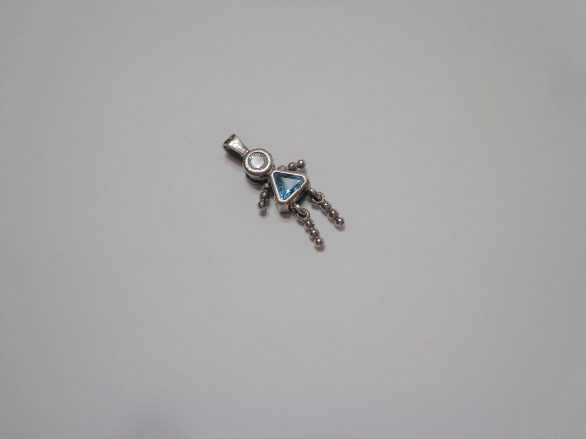 sterling Silber März Birthstone Mädchen Anhänger, 925 Blau Blaue Dreieck sterling Silber März Birthstone Mädchen Anhänger, 925 Blau Blaue Dreieck von TraderTrudys