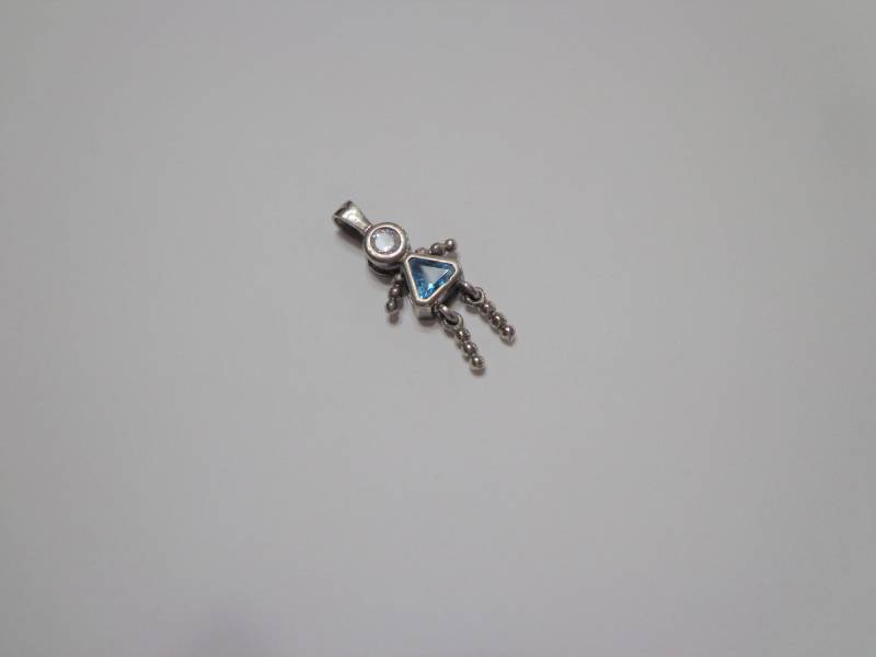 sterling Silber März Birthstone Mädchen Anhänger, 925 Blau Blaue Dreieck sterling Silber März Birthstone Mädchen Anhänger, 925 Blau Blaue Dreieck von TraderTrudys