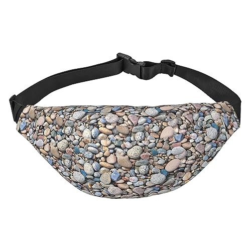 Gürteltasche mit Strandstein-Muster, für Damen und Herren, Gürteltasche mit verstellbarem Riemen, Bauchtasche für Reisen, Laufen, Wandern, mehrfarbig, Einheitsgröße, Sling Rucksäcke Gürteltasche mit Strandstein-Muster, für Damen und Herren, Gürteltasche mit verstellbarem Riemen, Bauchtasche für Reisen, Laufen, Wandern, mehrfarbig, Einheitsgröße, Sling Rucksäcke von TradesForU