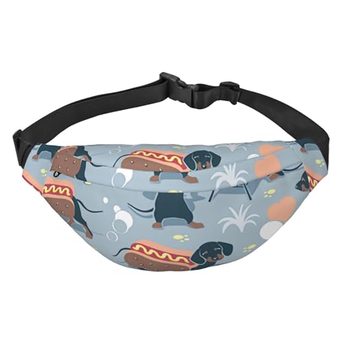 Hot Dogs und Limonade bedruckte Hüfttasche für Damen und Herren, Gürteltasche mit verstellbarem Riemen, Bauchtasche für Reisen, Laufen, Wandern, mehrfarbig, Einheitsgröße, Sling Rucksäcke Hot Dogs und Limonade bedruckte Hüfttasche für Damen und Herren, Gürteltasche mit verstellbarem Riemen, Bauchtasche für Reisen, Laufen, Wandern, mehrfarbig, Einheitsgröße, Sling Rucksäcke von TradesForU