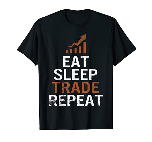 Eat Sleep Trade Repeat Stock Trader Forex Trading Lover Men T-Shirt von Trading Tees by WaitForjuly Co.