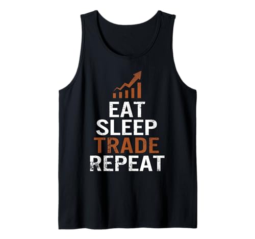 Eat Sleep Trade Repeat Stock Trader Forex Trading Lover Men Tank Top von Trading Tees by WaitForjuly Co.
