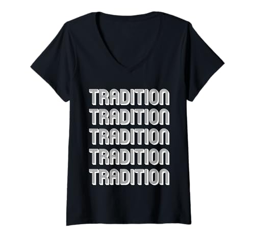 Damen Tradition T-Shirt mit V-Ausschnitt Damen Tradition T-Shirt mit V-Ausschnitt von Tradition Apparel