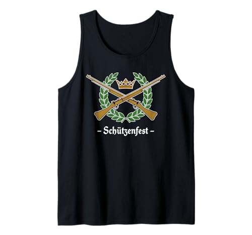 Herren Schützenverein Design Krone Gewehre Lorbeer Schützenfest Tank Top Herren Schützenverein Design Krone Gewehre Lorbeer Schützenfest Tank Top von Tradition Heimat Schießsport Verein Geschenk