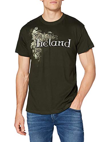 Bottle Green Ireland Celtic Designed T-Shirt von Traditional Craft