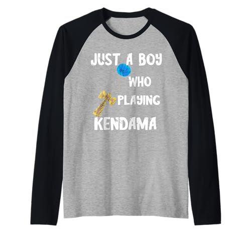 Herren Just A Boy Who Playing Kendama Player Sport Japanisches Spiel Raglan Herren Just A Boy Who Playing Kendama Player Sport Japanisches Spiel Raglan von Traditional Japanese Kendama Game