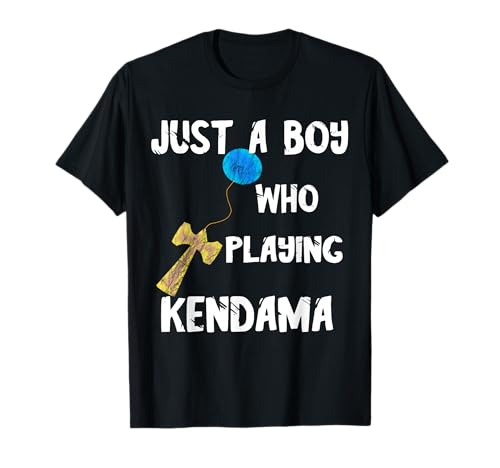 Just A Boy Who Playing Kendama Player Sport Japanisches Spiel T-Shirt von Traditional Japanese Kendama Game
