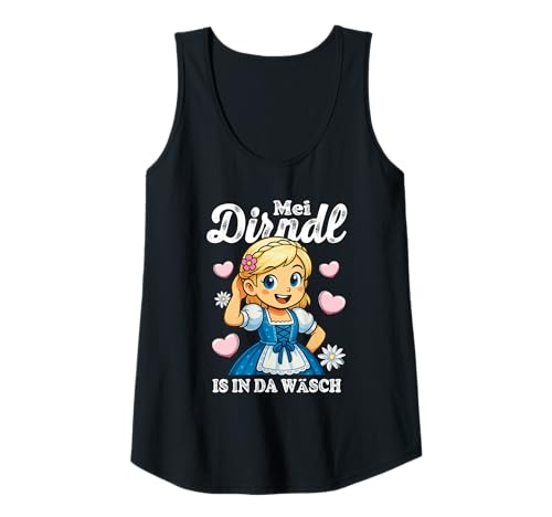 Damen Lustiger MEI Dirndl is in da Wäsch Spruch Bayern Tank Top Damen Lustiger MEI Dirndl is in da Wäsch Spruch Bayern Tank Top von Traditionelle Bayerische Trachten Spaß