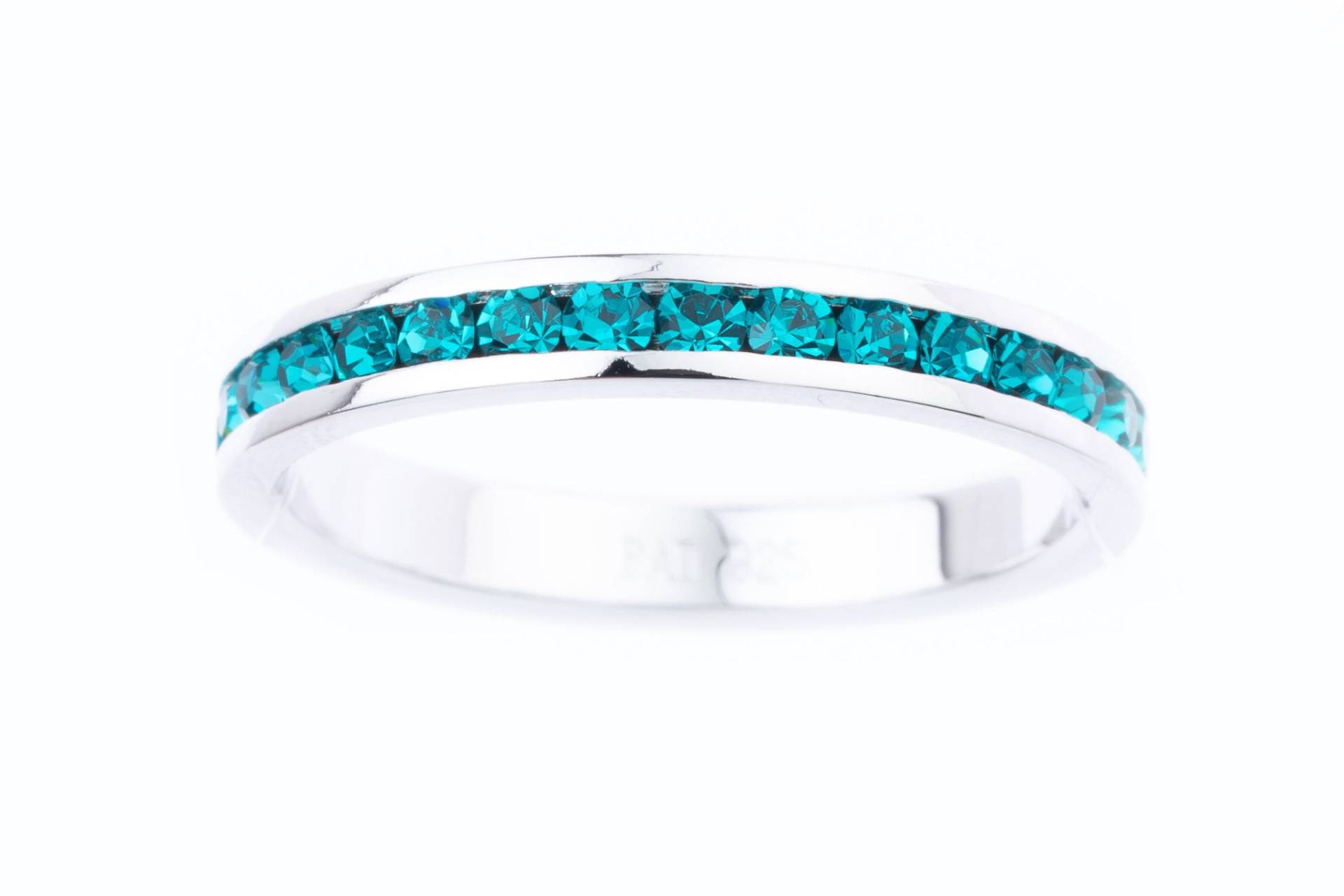 Blau Zirkon Swarovski Kristall Sterling Silber Stapelring - Ehering Verlobungsring Blau Zirkon Swarovski Kristall Sterling Silber Stapelring - Ehering Verlobungsring von TraditionsJewelryCo