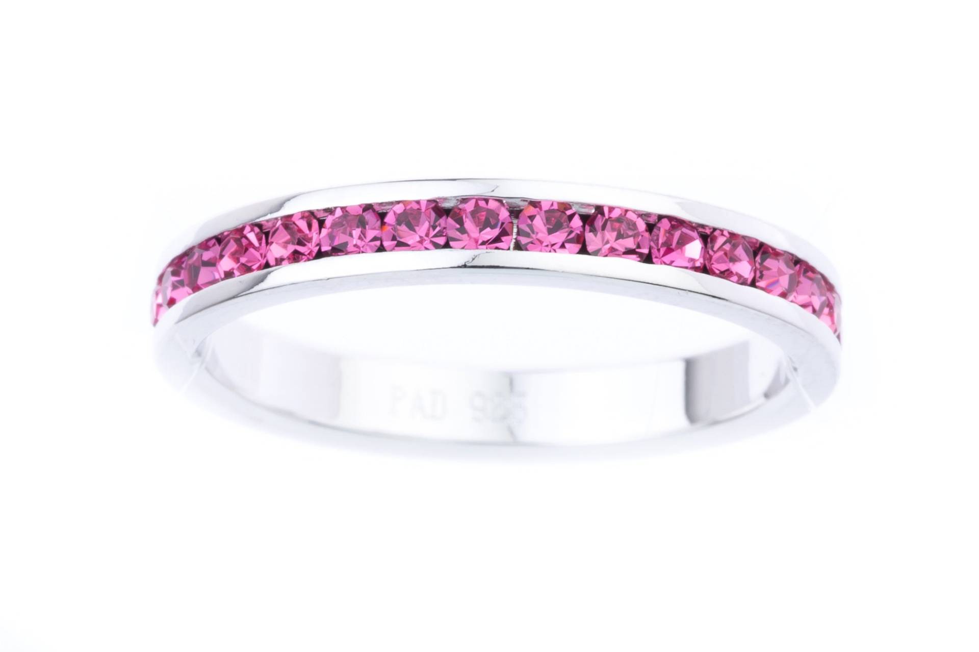 Swarovski Crystal Birthstone Eternity Stapelring in Sterling Silber - Ehering Verlobungsring Swarovski Crystal Birthstone Eternity Stapelring in Sterling Silber - Ehering Verlobungsring von TraditionsJewelryCo