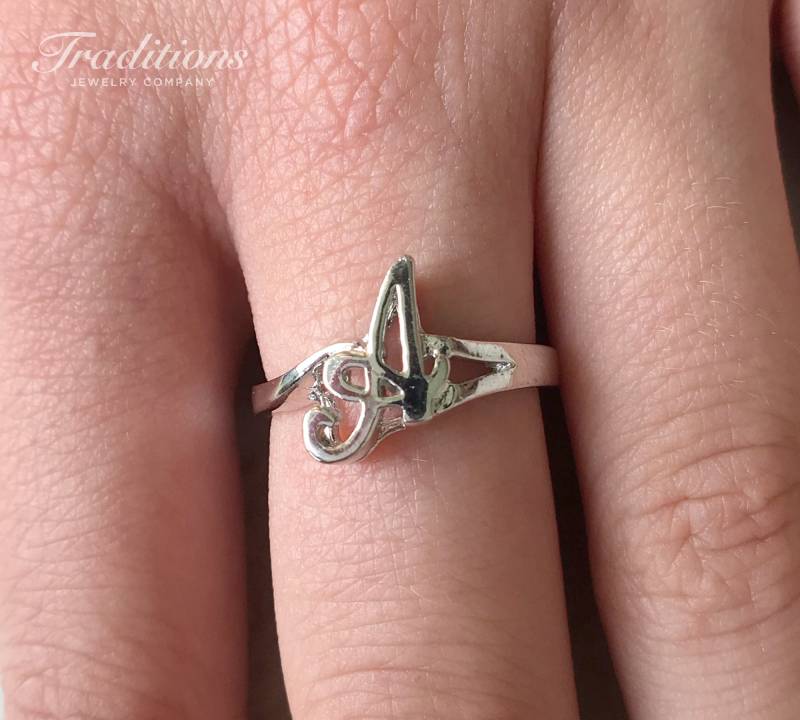 sterling Silber Anfang A Ring - Monogramm Individueller Personalisierter Buchstabe Minimaler Anfangs Schmuck sterling Silber Anfang A Ring - Monogramm Individueller Personalisierter Buchstabe Minimaler Anfangs Schmuck von TraditionsJewelryCo