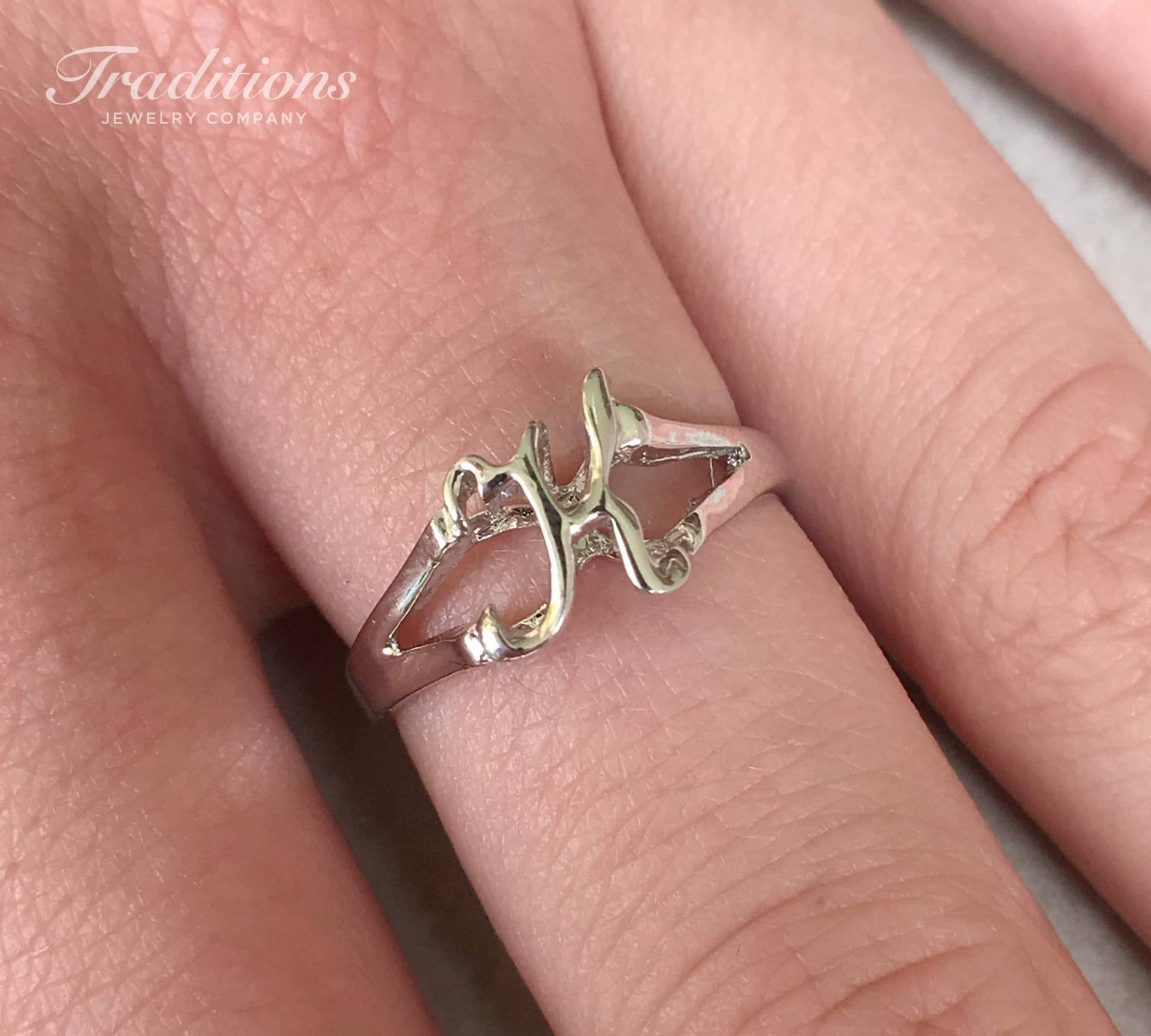 sterling Silber Initial K Ring - Monogramm Personalisierter Buchstaben Minimal Schmuck Zierliche Ringe sterling Silber Initial K Ring - Monogramm Personalisierter Buchstaben Minimal Schmuck Zierliche Ringe von TraditionsJewelryCo