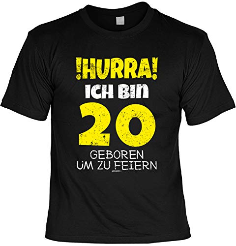 T-Shirt zum 20. Geburtstag Geschenk zum 20 Geburtstag 20 Jahre Geburtstagsgeschenk 20-jähriger Limited Edition (L, Hurra) von Träumeland