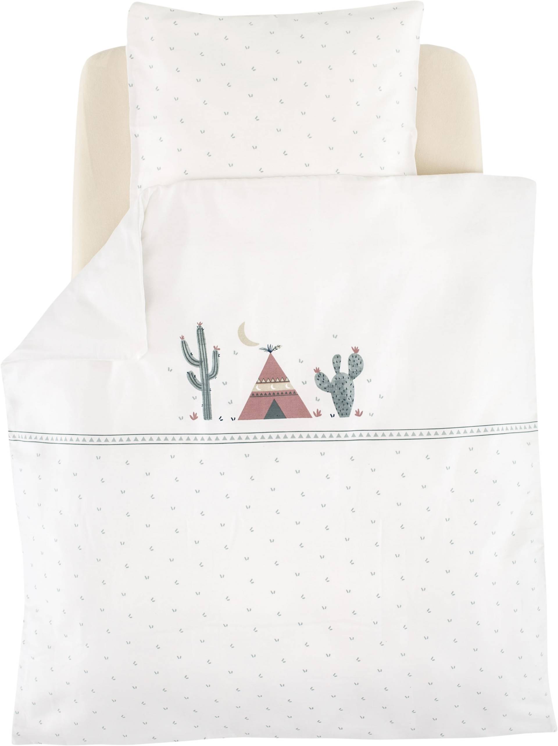 Träumeland Babybettwäsche 2 Stk. tlg. Kissen- und Bettdeckenbezug aus 100% Baumwolle von Träumeland