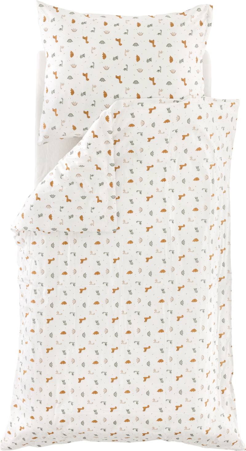 Träumeland Bettwäsche "Dinolino" 2 Stk. tlg. verpackt im praktischen & wiederverwendbaren Turnbeutel von Träumeland
