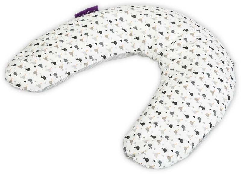 Träumeland Seitenschläferkissen "Seitenlagerungskissen Design 2 - graue Vögel" von Träumeland