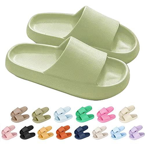 Trafagala Hausschuhe Damen Herren Airfoot Cloud Schlappen Cozy Slides Sommer Wolkenschuhe Bequeme Rutschfeste Badelatschen Badeschlappen FüR Langes Stehen Sandalen Plateau von Trafagala