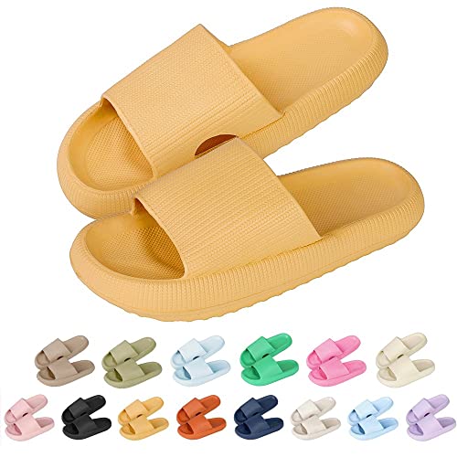 Trafagala Hausschuhe Damen Herren Airfoot Cloud Schlappen Cozy Slides Sommer Wolkenschuhe Bequeme Rutschfeste Badelatschen Badeschlappen FüR Langes Stehen Sandalen Plateau von Trafagala