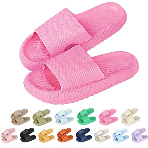 Trafagala Hausschuhe Damen Herren Airfoot Cloud Schlappen Cozy Slides Sommer Wolkenschuhe Bequeme Rutschfeste Badelatschen Badeschlappen FüR Langes Stehen Sandalen Plateau von Trafagala