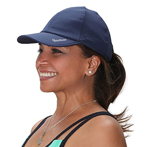 TrailHeads Laufkappe mit UV-Schutz | Kappe Damen | Damen Cap |Schirmmütze Damen (Navy blau) von TrailHeads