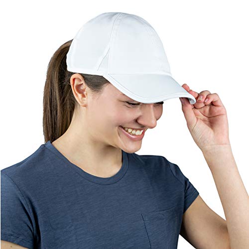 TrailHeads Laufkappe mit UV-Schutz | Kappe Damen | Damen Cap |Schirmmütze Damen - Weiß von TrailHeads