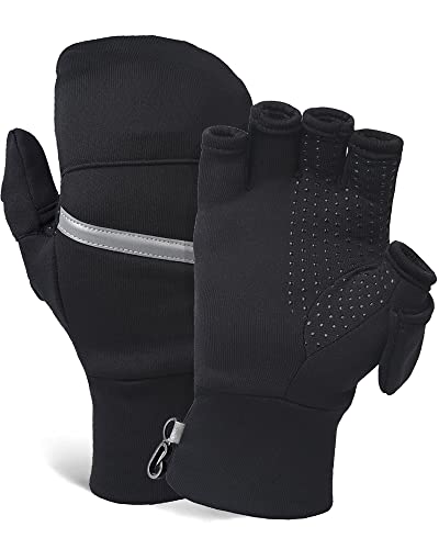 TrailHeads Trainingshandschuhe Wandelbar mit Powerstretch - Fingerlose Handschuhe für Damen - Wintersport- und Fahrradhandschuhe Damen - mittelgroß von TrailHeads
